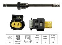 LUCAS LGS6000 - Sensor, temp. gas escape