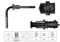 LUCAS LGS7097 - Sensor, temp. gas escape