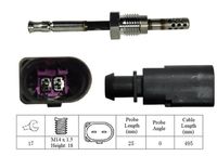 LUCAS LGS7128 - Sensor, temp. gas escape