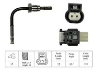 LUCAS LGS7154 - Sensor, temp. gas escape