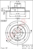 RIDEX 82B0658 - Disco de freno