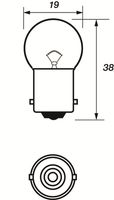 MOTAQUIP VBU245 - Lámpara incandescente, luz trasera