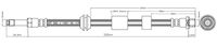 MOTAQUIP VBH1157 - Tubo flexible de frenos