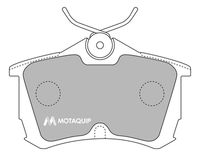 MOTAQUIP LVXL620 - Juego de pastillas de freno