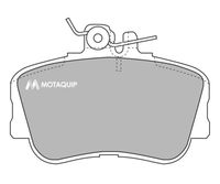 MOTAQUIP LVXL717 - Juego de pastillas de freno