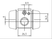 HELLA 8AW355531901 - Cilindro de freno de rueda