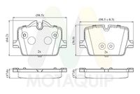 MOTAQUIP LVXL2074 - Juego de pastillas de freno