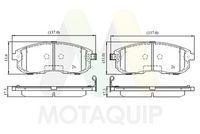 MOTAQUIP LVXL1880 - Juego de pastillas de freno