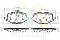 MOTAQUIP LVXL2162 - Juego de pastillas de freno