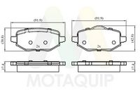 MOTAQUIP LVXL2150 - Juego de pastillas de freno