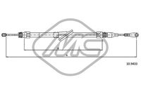 Metalcaucho 81009 - Cable de accionamiento, freno de estacionamiento
