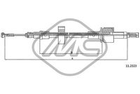 Metalcaucho 81684 - Cable de accionamiento, accionamiento del embrague