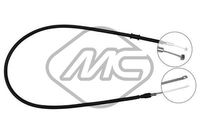 Metalcaucho 81991 - Cable de accionamiento, freno de estacionamiento