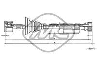 Metalcaucho 83553 - Árbol flexible del velocímetro