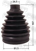 FEBEST 0217P-B30 - Juego de fuelles, árbol de transmisión