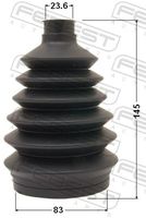 FEBEST 1017P-LAN - Juego de fuelles, árbol de transmisión