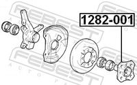 FEBEST 1282-001 - Buje de rueda