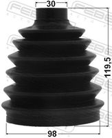 FEBEST 1617P-164S - Fuelle, árbol de transmisión