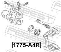 FEBEST 1775-A4R - Kit de reparación, pinza de freno