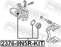 FEBEST 2376-9N5R-KIT - Kit de reparación, pinza de freno