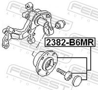 FEBEST 2382-B6MR - Buje de rueda