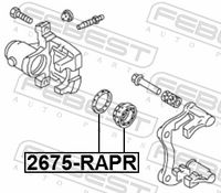 FEBEST 2675-RAPR - Kit de reparación, pinza de freno