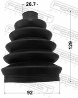 FEBEST 2717P-S80 - Juego de fuelles, árbol de transmisión