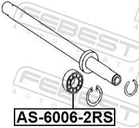 FEBEST AS-6006-2RS - Cojinete