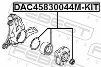FEBEST DAC45830044M-KIT - Juego de cojinete de rueda