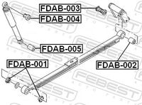FEBEST FDAB-005 - Conector, amortiguador