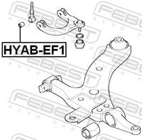 FEBEST HYAB-EF1 - Suspensión, Brazo oscilante