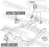 FEBEST HYM-CM10F - Soporte, motor