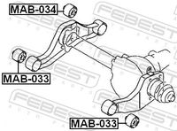 FEBEST MAB-034 - Cojinetes, diferencial
