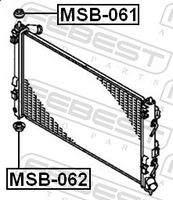 FEBEST MSB-062 - Soporte, radiador