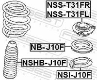 FEBEST NB-J10F - Cojienete de rodillos, columna amortiguación