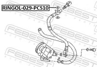 FEBEST RINGOL-029-PCS10 - Retén para ejes, servobomba