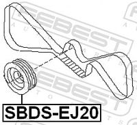 FEBEST SBDS-EJ20 - Polea, cigüeñal