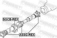 FEBEST SGCB-REX - Cojinete, soporte intermedio del árbol de transmisión