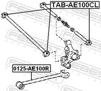 FEBEST TAB-AE100CL - Suspensión, Brazo oscilante