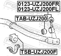 FEBEST TAB-UZJ200 - Apoyo, brazo del eje