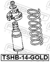 FEBEST TSHB-14-GOLD - Juego de guardapolvos, amortiguador