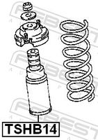 FEBEST TSHB14 - Juego de guardapolvos, amortiguador