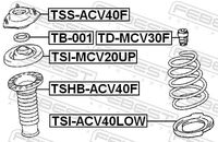FEBEST TSS-ACV40F - Cojinete columna suspensión