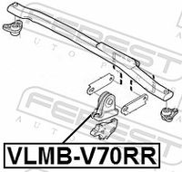 FEBEST VLMB-V70RR - Soporte, motor