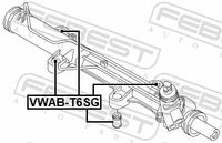 FEBEST VWAB-T6SG - Suspensión, mecanismo de dirección