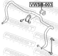 FEBEST VWSB-003 - Soporte, estabilizador