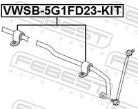 FEBEST VWSB-5G1FD23-KIT - Kit de reparación, suspensión del estabilizador