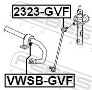 FEBEST VWSB-GVF - Soporte, estabilizador