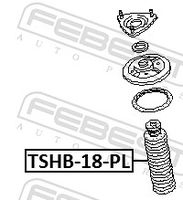 FEBEST TSHB-18-PL - Juego de guardapolvos, amortiguador