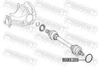 FEBEST RABS-204 - Anillo sensor, ABS